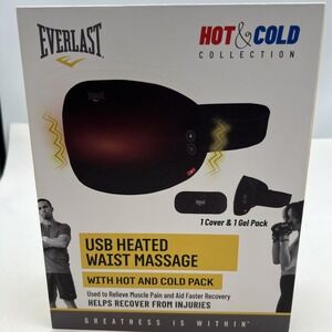 Everlast Hot & Cold‎ USB Heated Waist Massage - Hot & Cold Pack-Muscle Pain